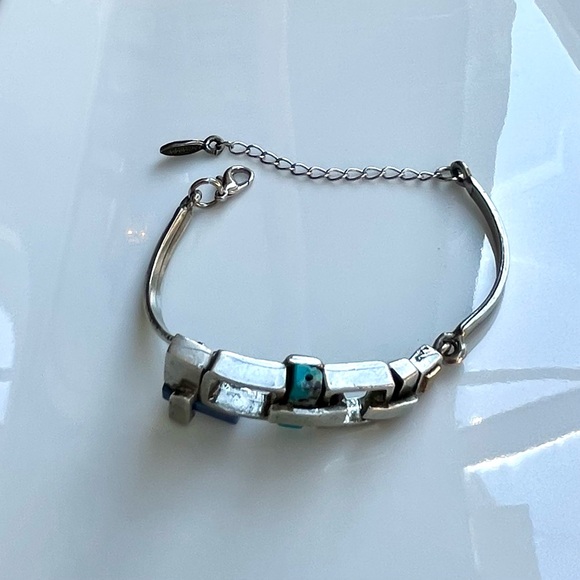 Osmose pewter and stones bracelet by Sonia Ferland - Picture 9 of 11